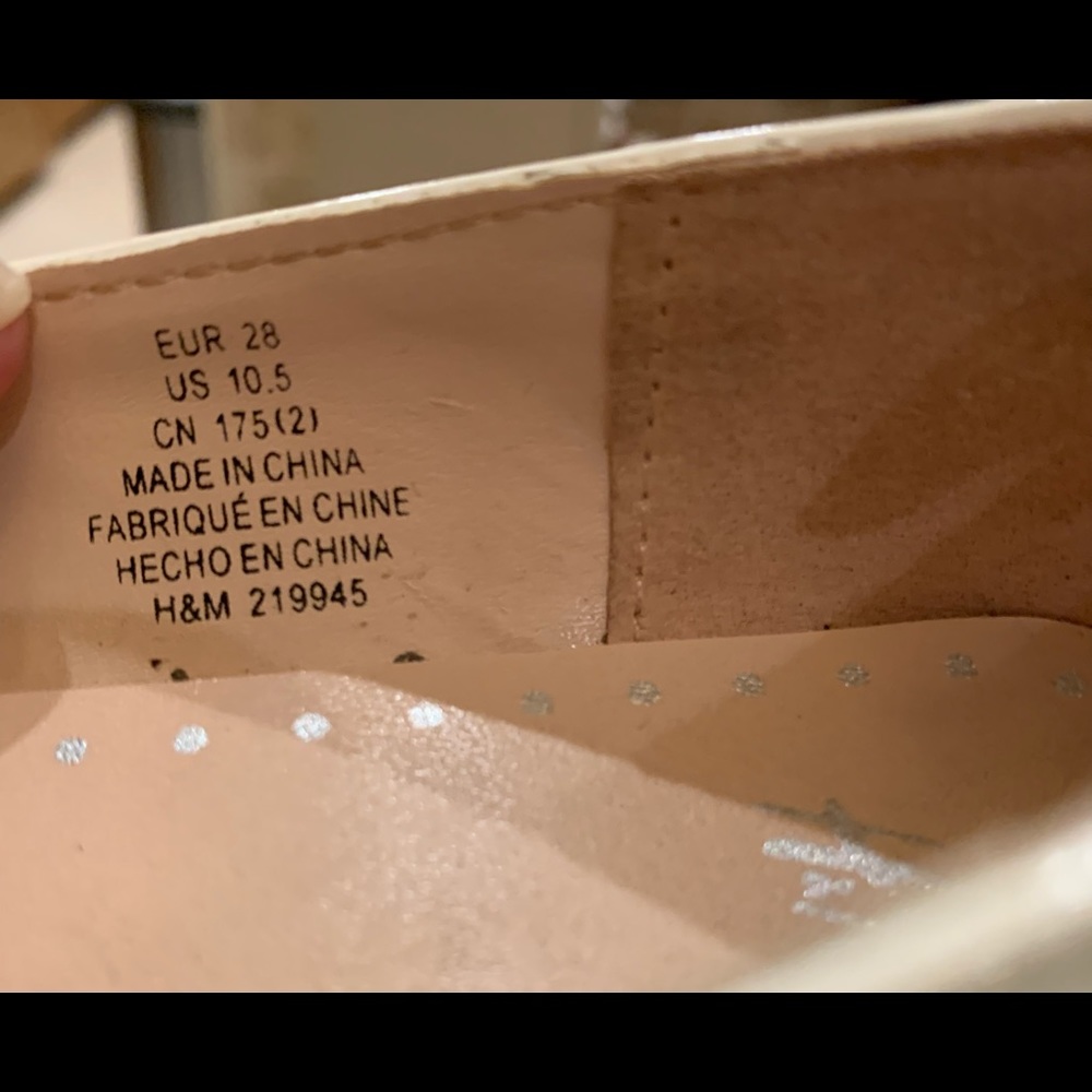 H&M white girl shoes size 10.5 - Picture 4 of 6